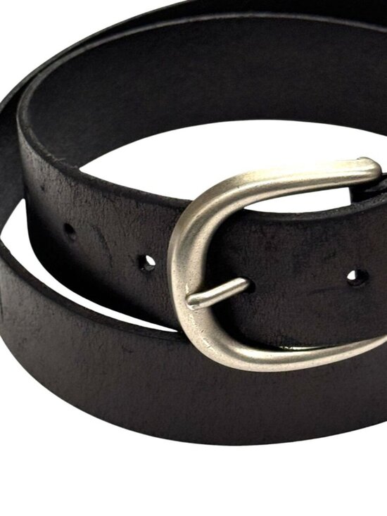 Frye Women\'s Leather Belt Silver Buckle & Studs Espresso Brown Metallic Size M main image 12
